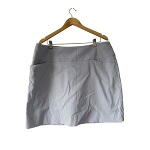 S.C. & Co. Sportswear Blue White Pinstripe Skort Active Golf Tennis XXL